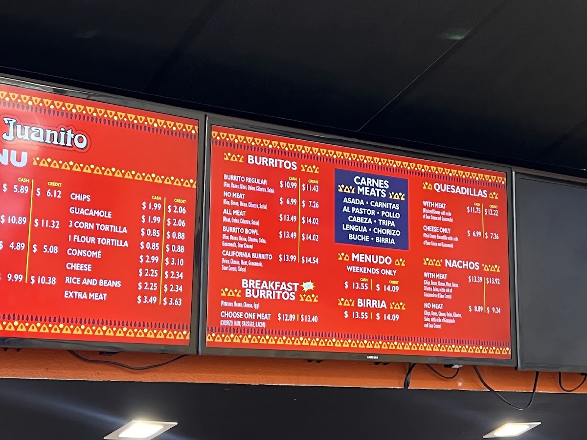 Tacos el Juanito Menu - Image 1