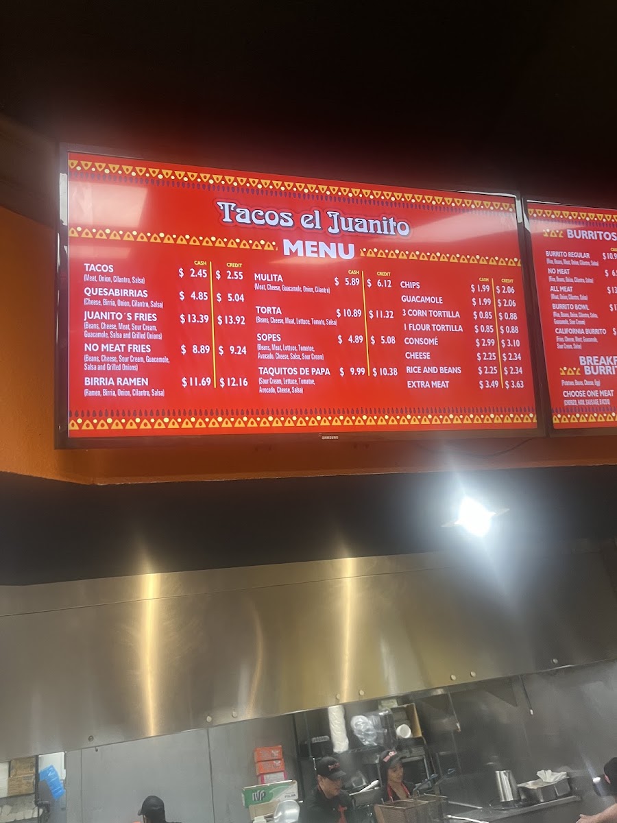 Tacos el Juanito Menu - Image 2