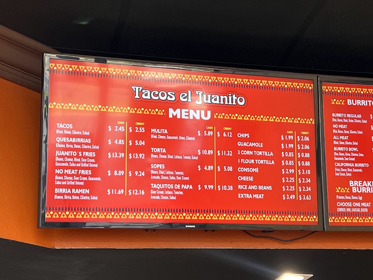 Tacos el Juanito Menu - Image 3
